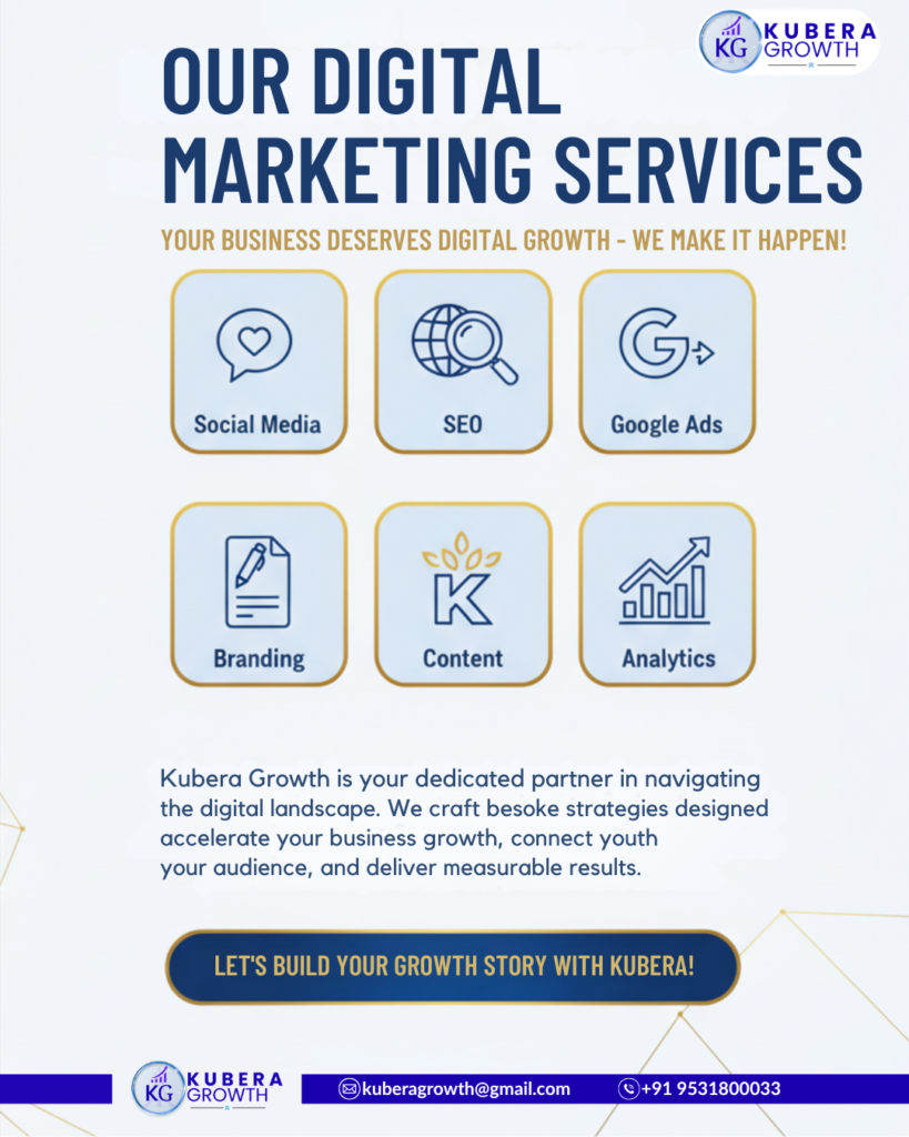 Digital marketing services of kubera growth- a digital marketing agency in andaman