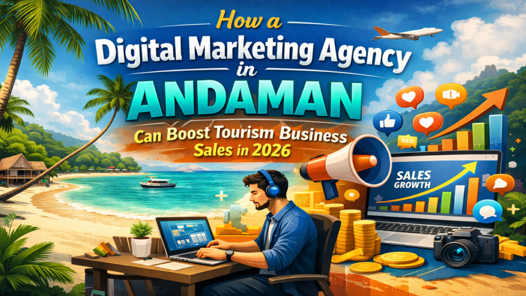 Digital Marketing Agency in Andaman helping tourism businesses increase sales through SEO, PPC, and social media marketing in 2026.